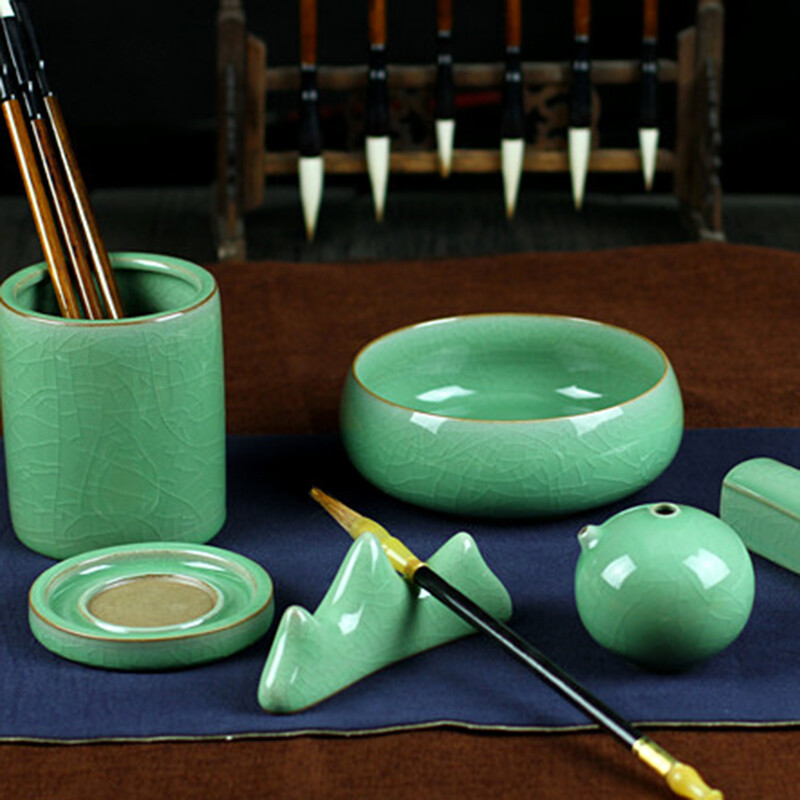 品味傳統(tǒng)雅趣 烏龜先森文房四寶陶瓷套裝，點(diǎn)亮現(xiàn)代書房藝術(shù)